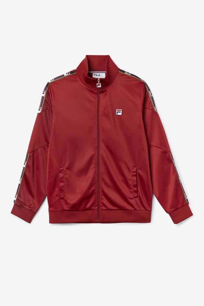 Fila Carson Track Jacket Red - Mens - 03541WODU